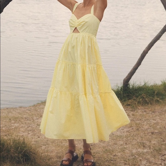 STEELE The Label Clarrie dress in lemon yellow hue. - Picture 7 of 12